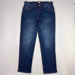 Bull-It Motorcycle Jeans Mens 36x32 Dark Wash Straight Fit Durable Stretch